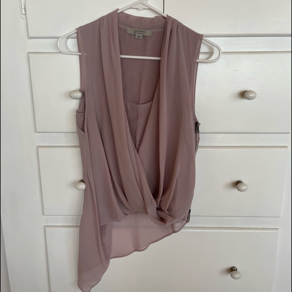 All Saints Size 2 Sleeveless Top